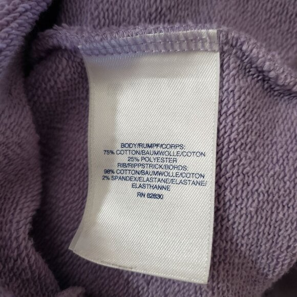 Lands End Womens Lavender Crewneck Sweatshirt Size M Vintage 90s Athleisure - Picture 5 of 6